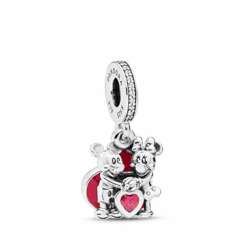 Pandora Disney Minnie & Mickey With Love Charm NZ, Sterling Silver (486059-SYQ)